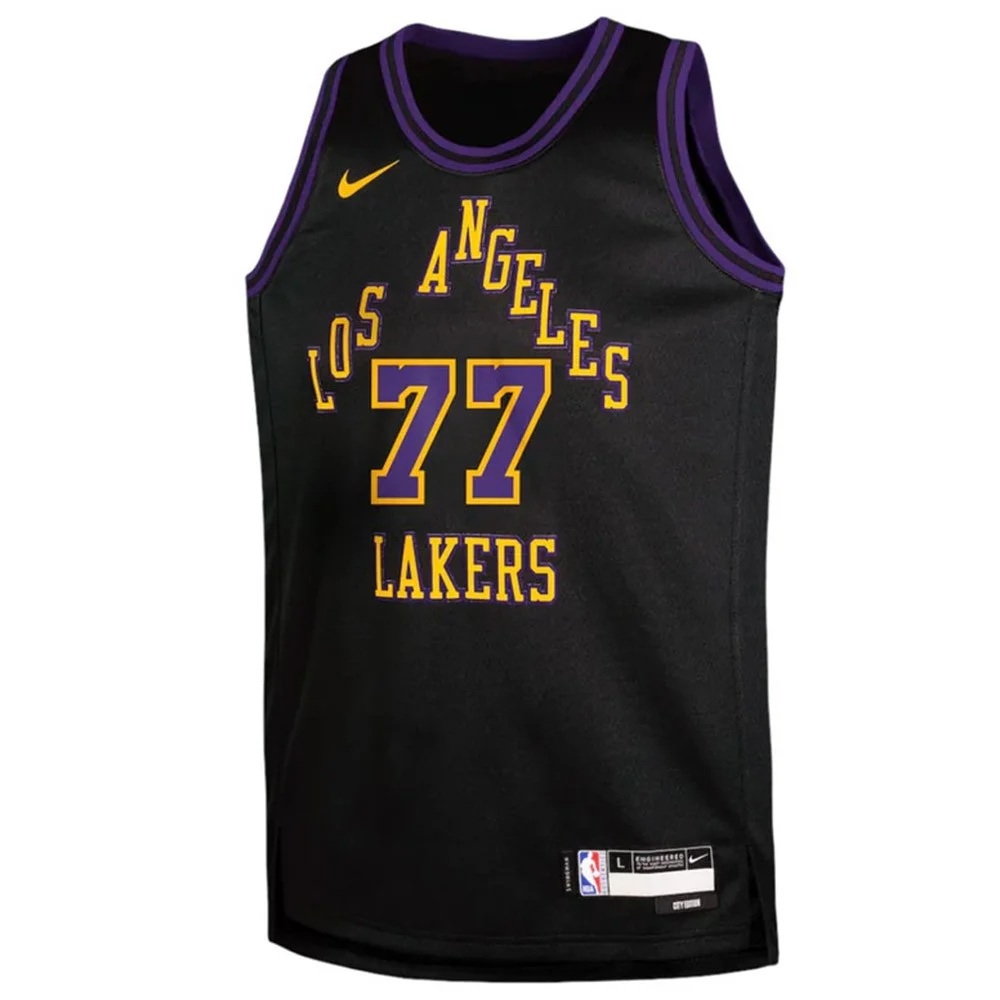 Dětský Nike City Edition Lakers Luka Jersey Velikost doplňků: M
