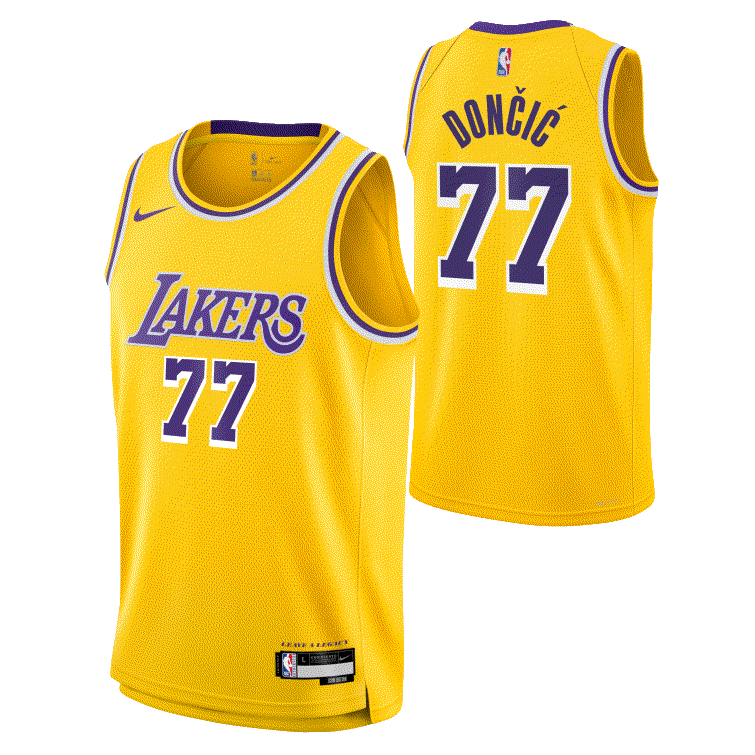Dětský Nike Los Angeles Lakers Luka Doncic Jersey Velikost oblečení: L
