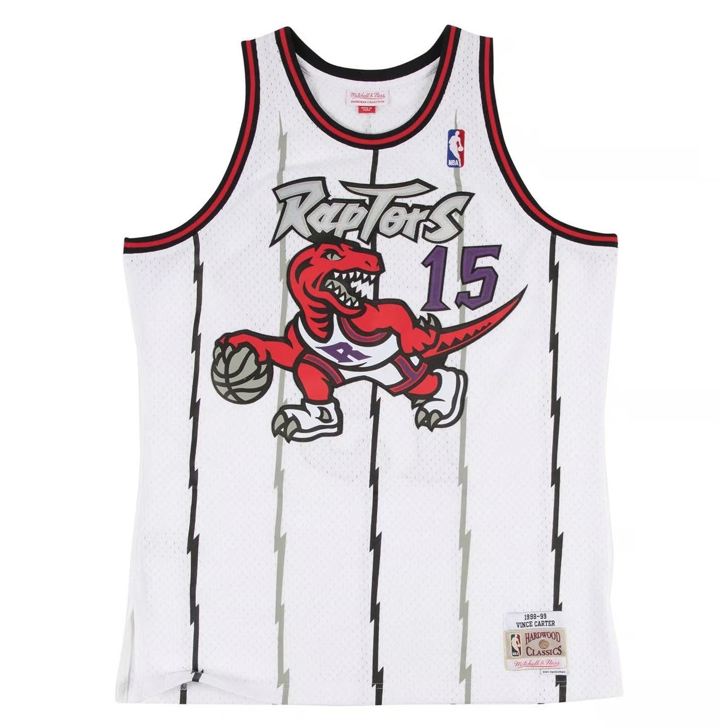 Mitchell & Ness NBA SWINGMAN HOME JERSEY RAPTORS 1998 VINCE CARTER Velikost oblečení: XL