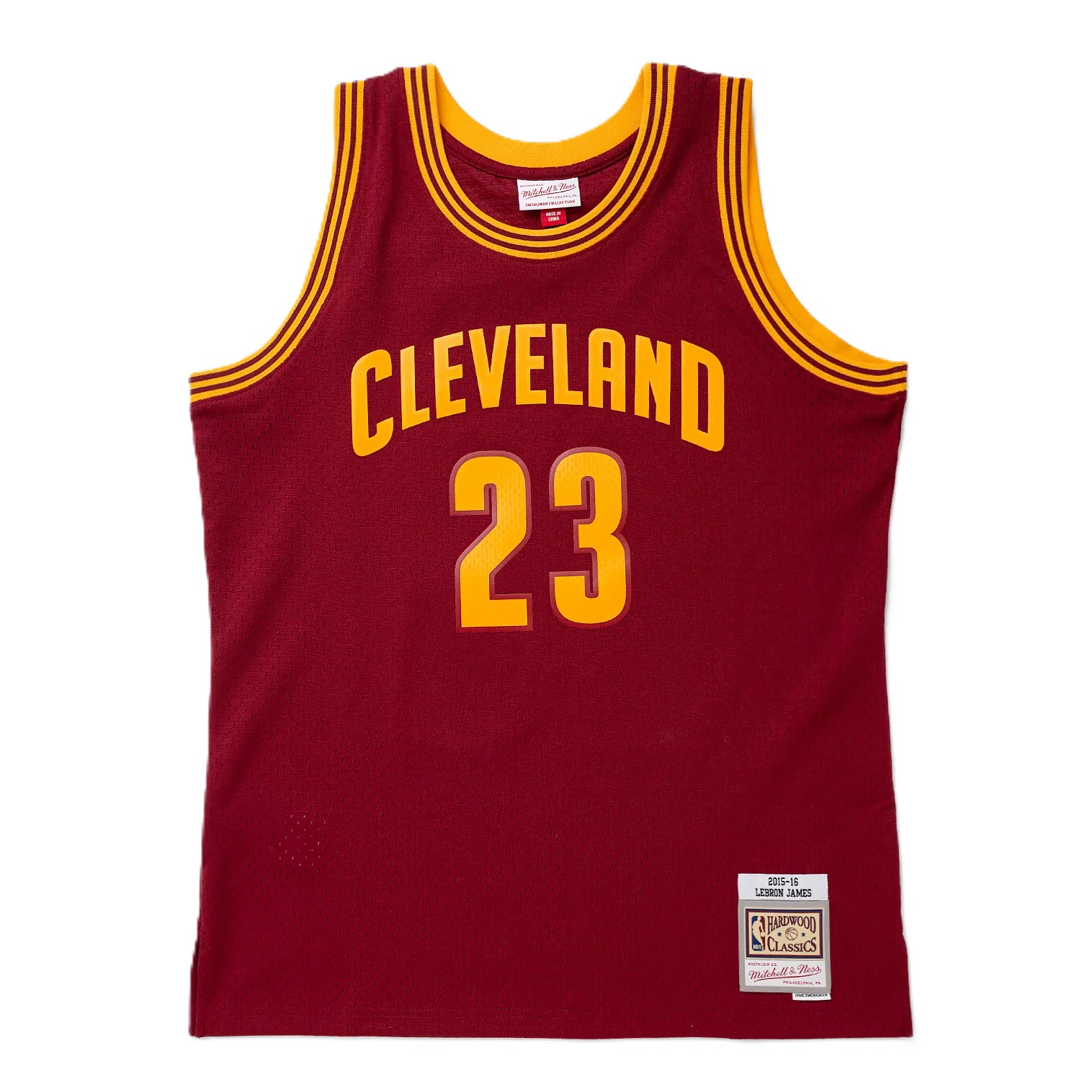 Mitchell & Ness NBA ROAD SWINGMAN JERSEY CLEVELAND CAVALIERS 2015 LEBRON JAMES Velikost oblečení: L