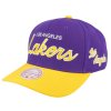 Mitchell & Ness NBA TEAM SCRIPT 2.0 PRO SNAPBACK HWC LAKERS