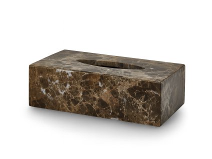 Mramorový box na kapesníčky Brown