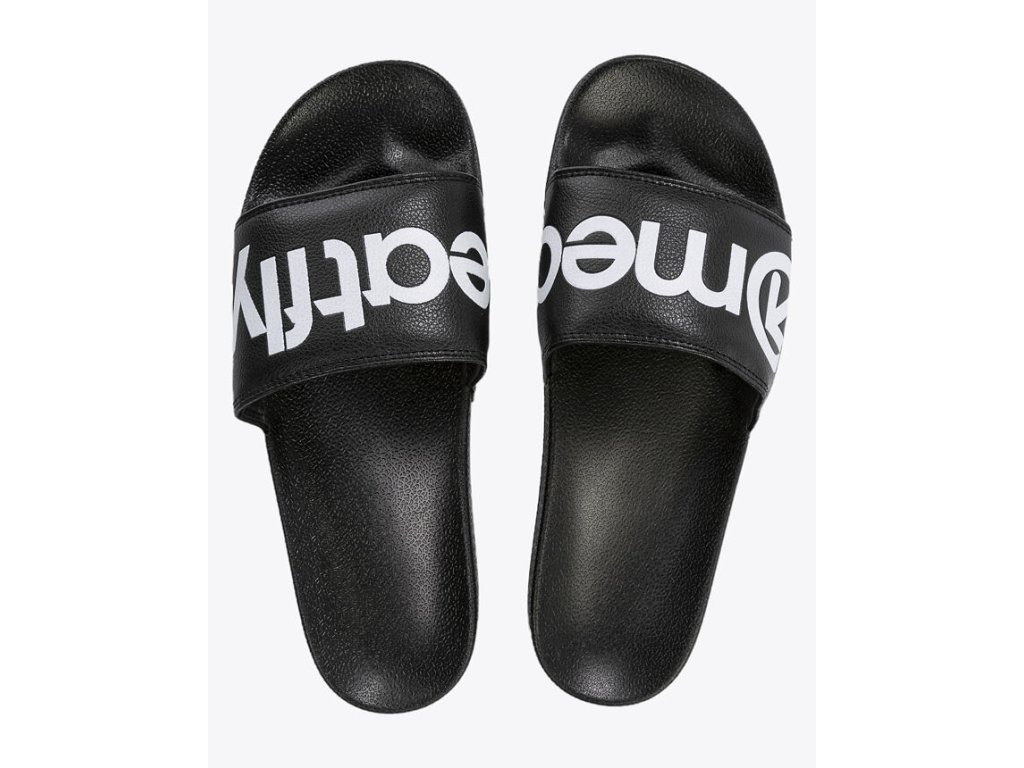 Pantofle MEATFLY Hudson Black white 2