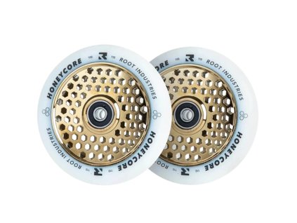 pi442 ri9350759037927 root honeycore white 110mm 2 pack pro scooter wheels 5f 1 1 251168