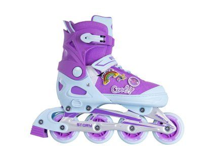 STORY MOJI INLINE ROLLER SKATES PURPLE 2 8639