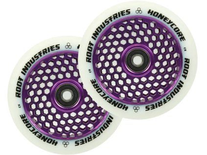 root honeycore white 110mm 2 pack pro scooter wheels 2i
