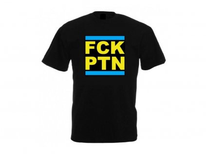Tričko FCK PTN black blue yellow