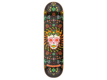 hydroponic mexican skull 2 0 skateboard deck bj