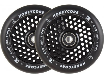 root honeycore black 110mm 2 pack pro scooter wheels a6