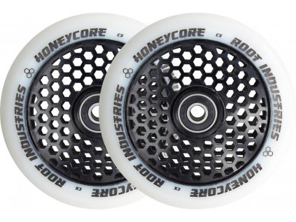 root honeycore white 110mm 2 pack pro scooter wheels bl