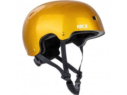protection helmet bicycle bmx nkx brainsaver black gold 01 1 ec31