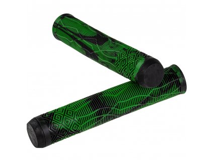 scooters components hand grips nkd shadow grips green black 01 973a
