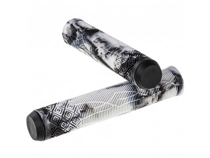 scooters components hand grips nkd shadow grips white black 01 c170