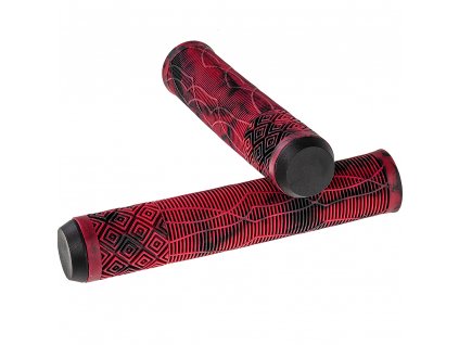 scooters components hand grips nkd shadow grips red black 01 979c