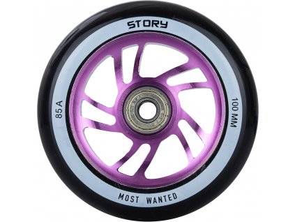 scooters components wheels story bandit purple black 01 2831