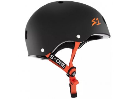 s one helmet lifer black matte worange straps (2)