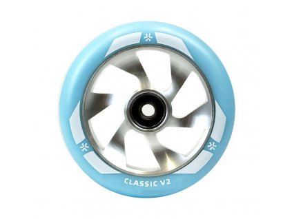 union classic v2 pro scooter wheel 110mm blue silver 1