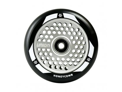 union honeycomb pro scooter wheel 110mm black silver 1