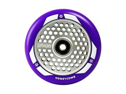 union honeycomb pro scooter wheel 110mm purple silver