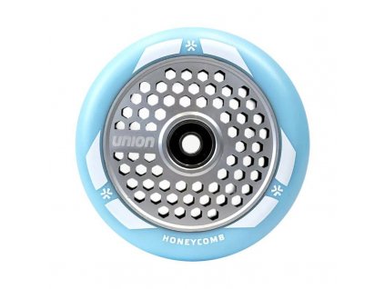 union honeycomb pro scooter wheel 110mm blue silver 1