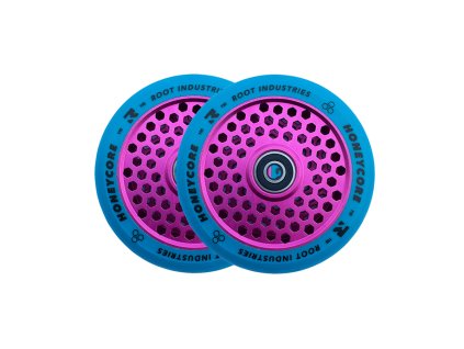 Root Limited edition Honeycore 110mm Pro Scooter wheels blue pink 2