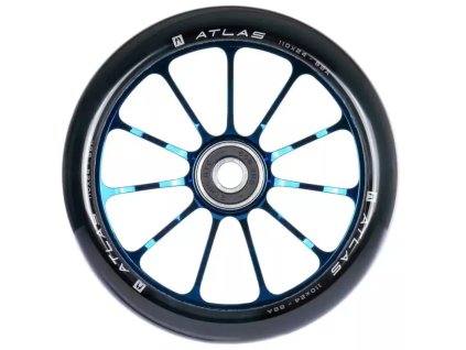 ethic atlas pro scooter wheel 110mm chrome blue 1