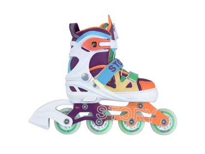 STORY SPIKE TURKIS PURPLE LED INLINE ROLLER SKATE 2 2770