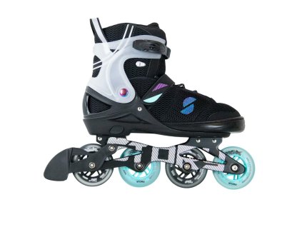 STORY MOTION INLINE ROLLER SKATES BLACK BLUE 9 9def