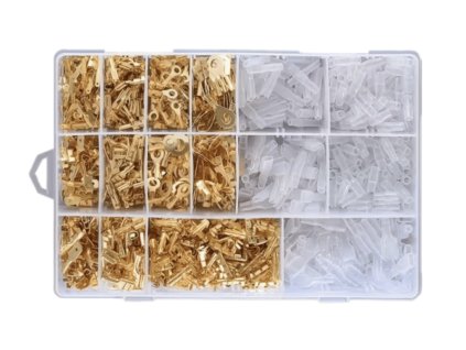 Sada plochých a očkových konektorů – 1000ks