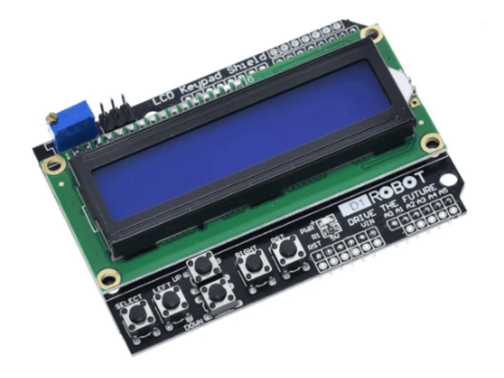 LCD 1602 shield pro Arduino - Bastlik.cz