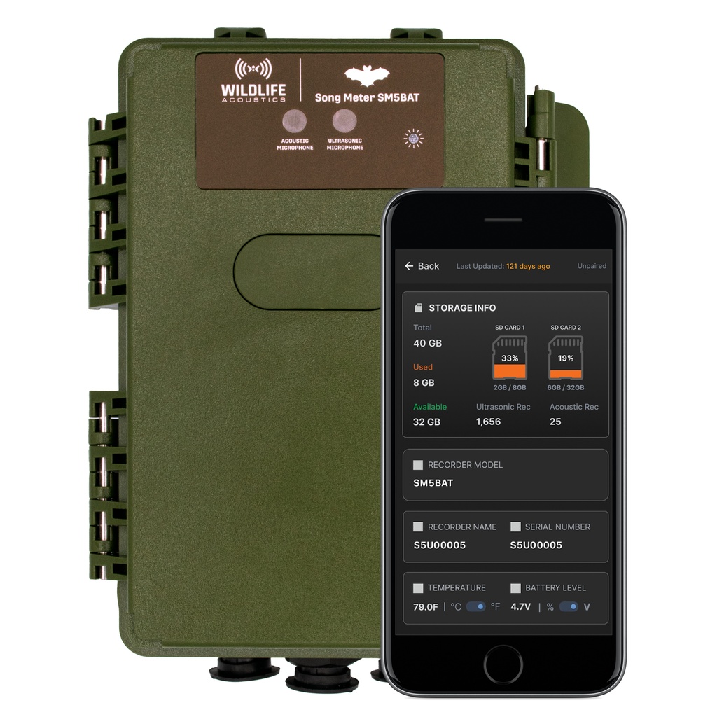 Wildlife Acoustics SONG METER SM5BAT Ultrasonic-Acoustic Recorder