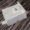 Nesting box for birds BAT-MAN Parus for titmice, natural wood, o.28mm