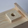 Nesting box for birds BAT-MAN Parus for titmice, natural wood, 0.32mm