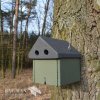 Nesting box for birds BNB Box AP-1, olive green, 2o.28 mm entrance hole
