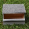Nesting box for birds BAT-MAN Falco half-box for falcons, wooden with coating and roof