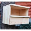 Nest box for birds BAT-MAN Falco semi-nest box for falcons, natural wood