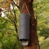 Bat House BNB Box ANS-5 cylindrical concrete wood-like structure, olive green color.