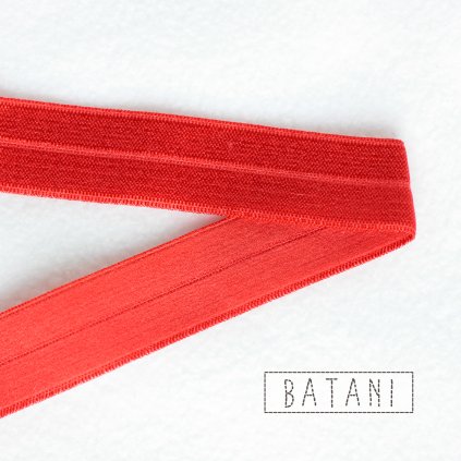 Lemovací gumička 18 mm červená