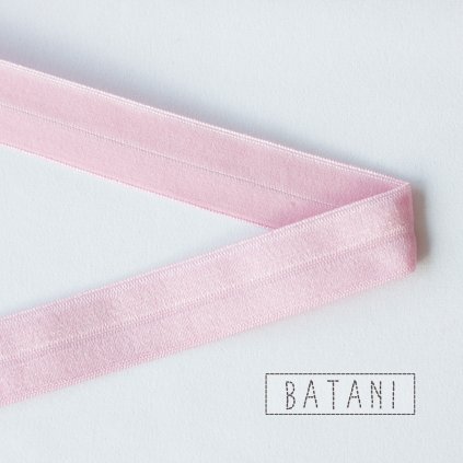 Lemovací gumička 18 mm světle růžová