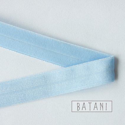 Lemovací gumička 18 mm blankytně modrá