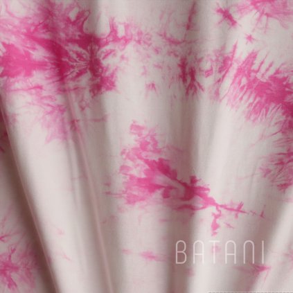Jednolíc elastický Batika růžová
