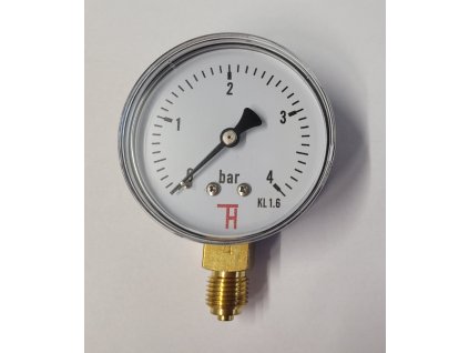 MANOMETR D63/x1/4'', ROZSAH 0-4 BAR, SPODNÍ PŘÍPOJ