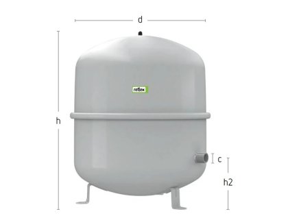 REFLEX expanzní nádoba N 50 - 50 litrů/ 6 barů, připojení: R 3/4'', BÍLÁ