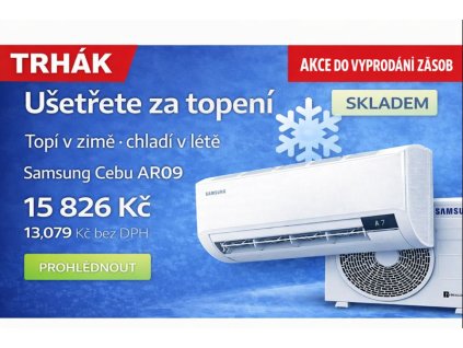 Samsung Cebu AR09  – nástěnná split klimatizace 2,5 kW, R32,