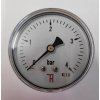 MANOMETR D63/x1/4'', ROZSAH 0-4 BAR, ZADNÍ PŘÍPOJ
