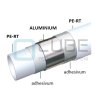 VÍCEVRSTVÁ TRUBKA PRO PODLAHOVÉ TOPENÍ PE-RT/AL/PE-RT 16x2mm,  400 M V BALENÍ, BÍLÁ