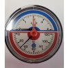 TERMOMANOMETR AXIÁLNÍ, ROZSAH 4B, 1/2'', průměr 80 mm, ZADNÍ PŘÍPOJ