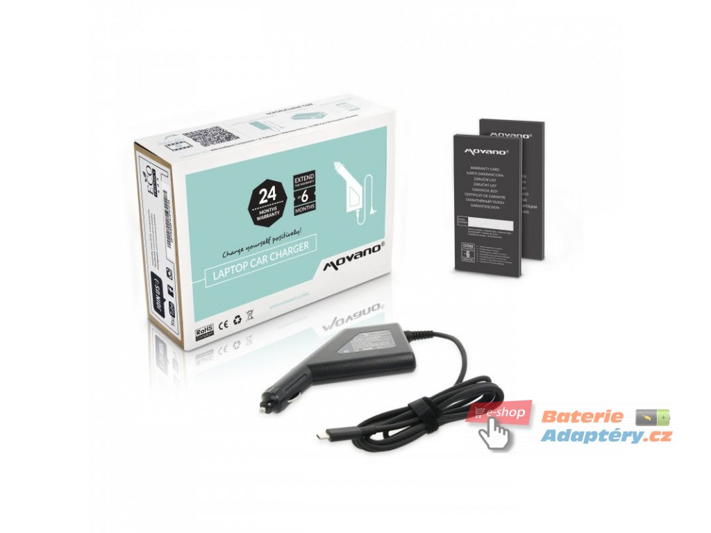 Nabíječka do auta movano 65W USB type C USB-C