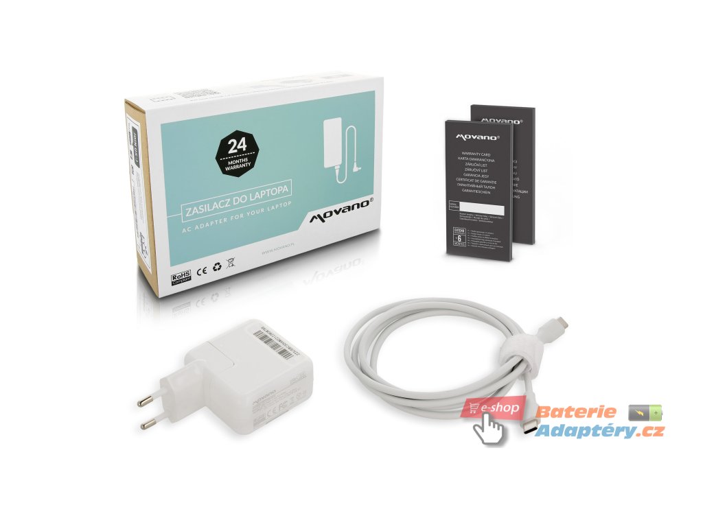ZZ USBC30W Zasilacz Movano 30W USB type C USB C white