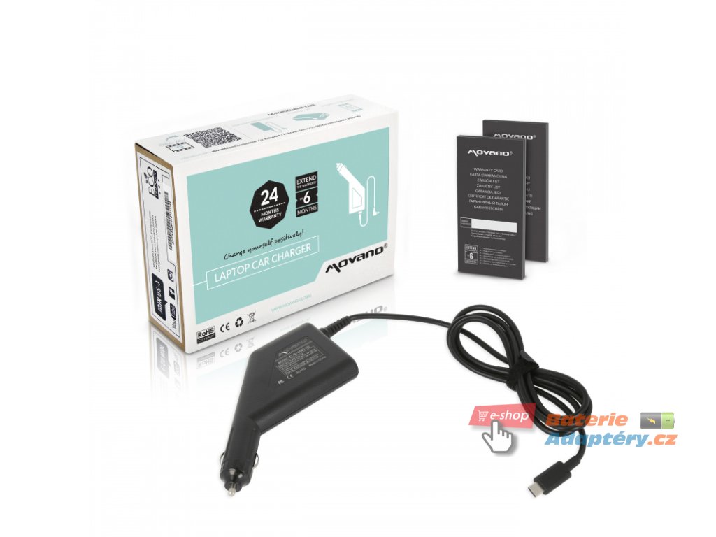 Nabíječka do auta Movano 100W USB type C USB-C